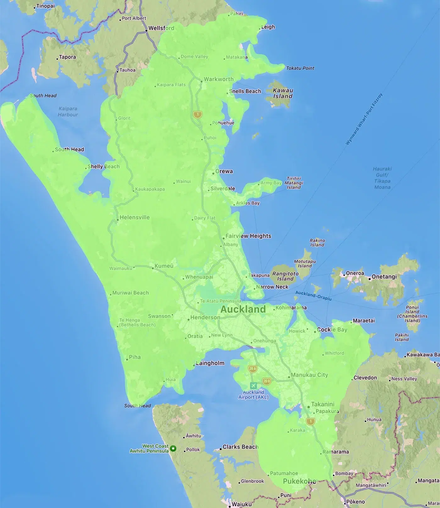 The drain company service area