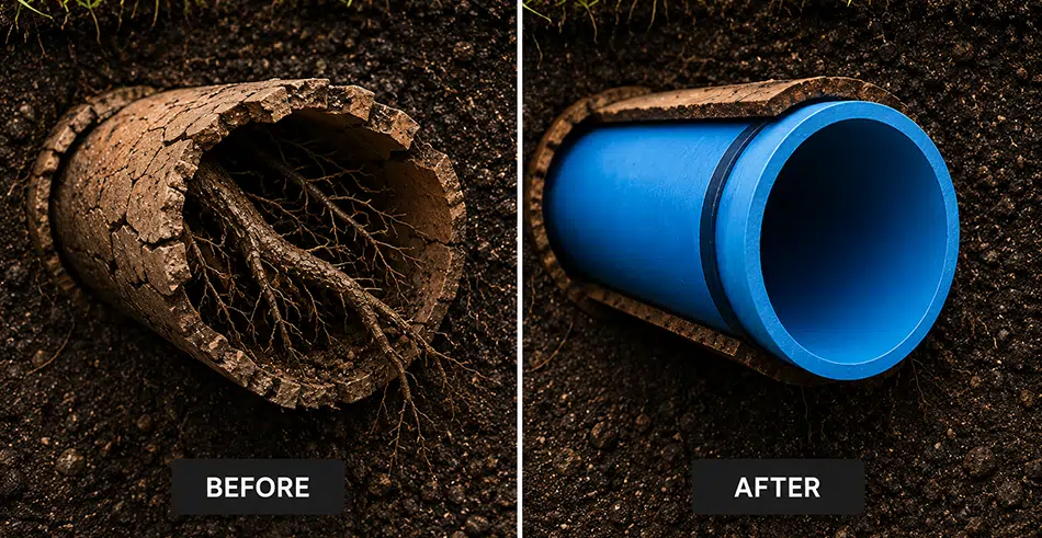 Pipe Lining Before And After Pipe Lining Before And After